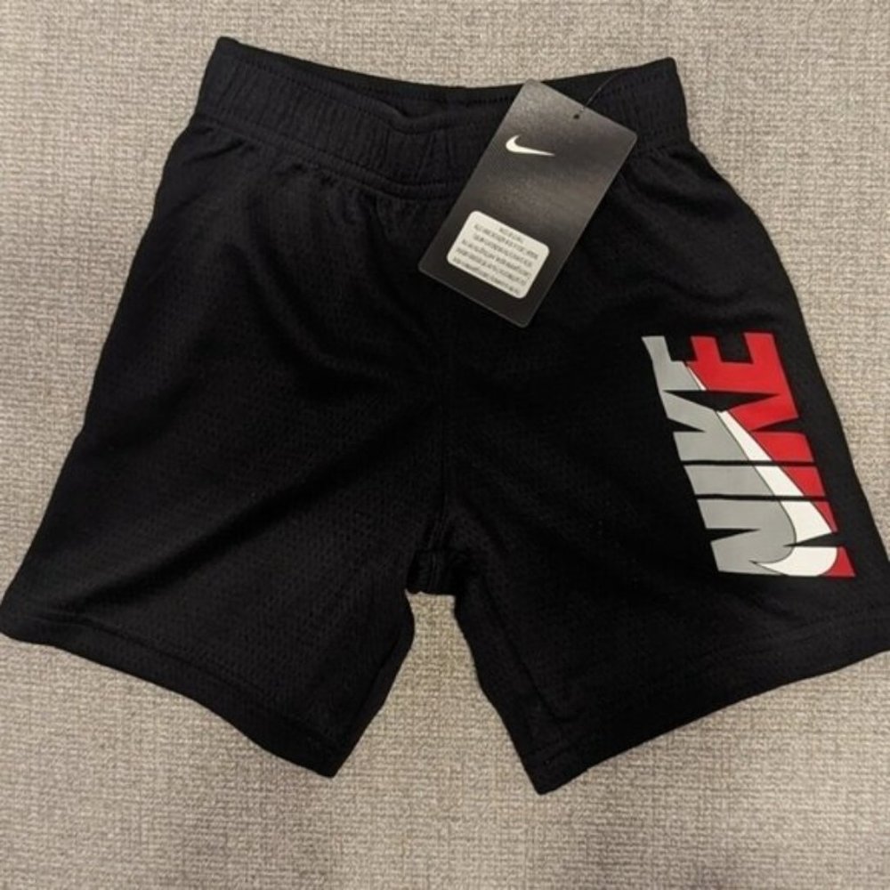 Nike Dri-Fit Pull On Kids/ Toddler Athletic Shorts Black, size 4T